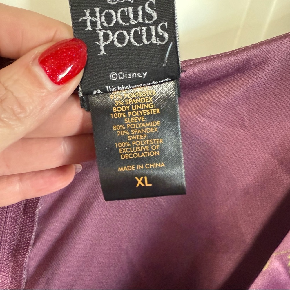 Her Universe Disney Hocus Pocus Sarah Peplum Lace-Up long sleeve top size XL - Picture 9 of 13